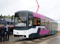 La Corporation "Ouralvagonzavod" a présenté à "Magistral-2014" un nouveau tramway à plancher bas